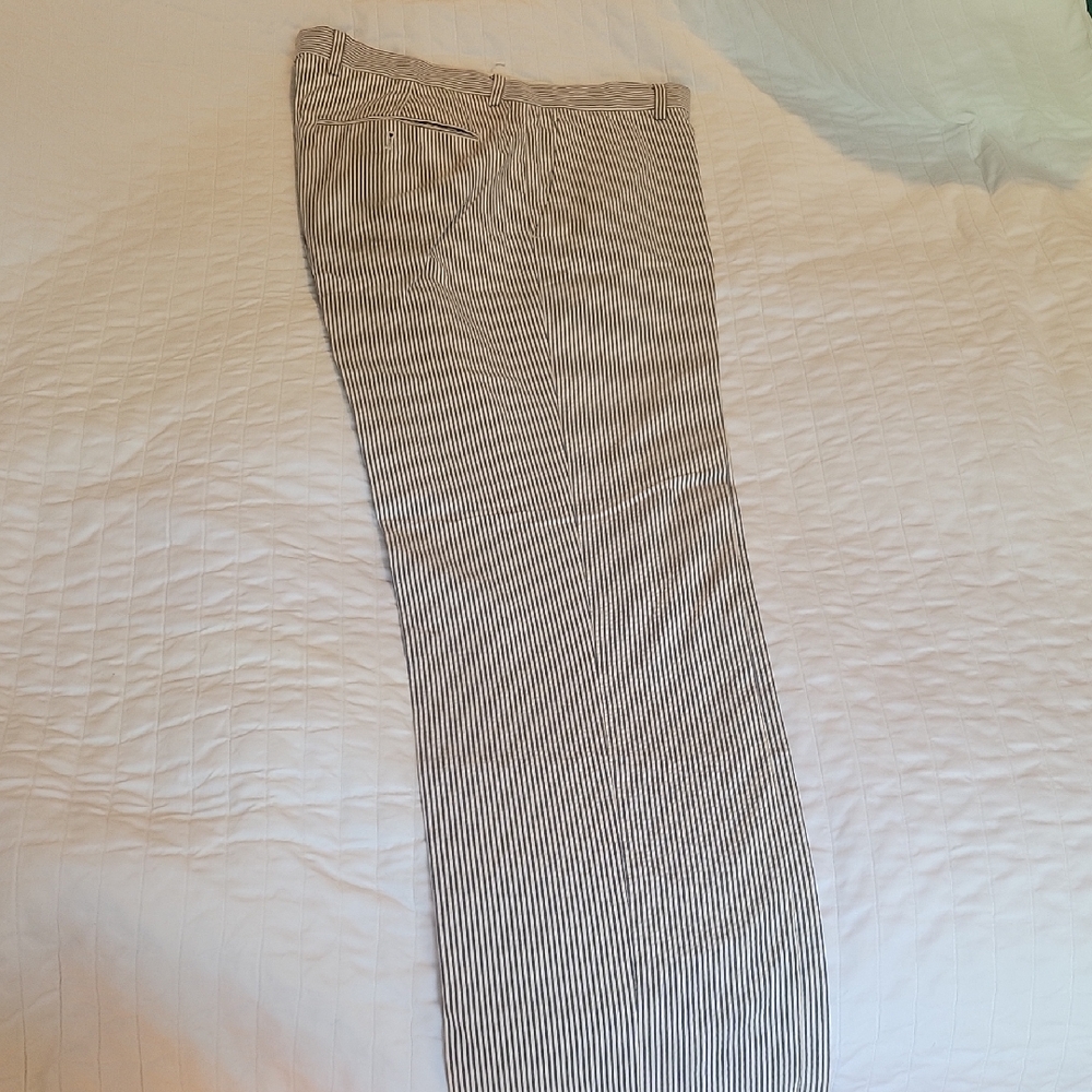 Mens J Crew Seersucker Ludlow Slim  Pant